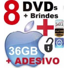 8 Dvds Aplicativos Jogos Iphone Ipad Desbloqueio Ios App