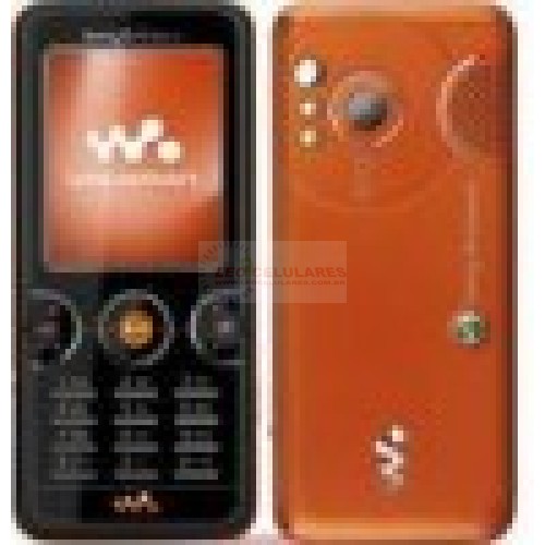 CARCAÇA SONY ERICSSON W880 PRETA COM LARANJA SIMILAR