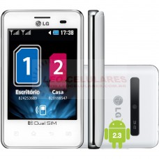 Smartphone LG Optimus L3 Dual E405 Branco Desbloqueado usado