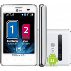 Smartphone LG Optimus L3 Dual E405 Branco Desbloqueado usado