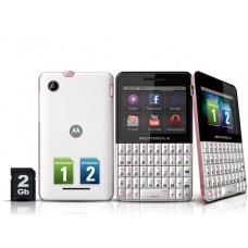 Celular Motorola EX119 Branco com Rosa Desbloqueado usado