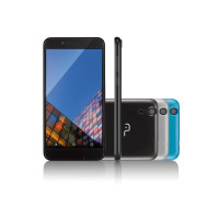 Smartphone Multilaser MS55 P9003 Dual Chip Quad-Core 8GB Tela 5.5 pol IPS 3G Preto Smartphone Multilaser MS55 P9003 Dual Chip Quad-Core 8GB Tela 5.5 pol IPS 3G Preto