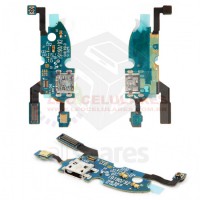 CABO FLEX COM CONECTOR DE CARGA DOCK SAMSUNG GALAXY S4 MINI, I9192 GALAXY S4 MINI DUOS, I9195 GALAXY S4 MINI