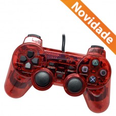 CONTROLE JOYSTICK PARA PS2 TRANSPARENTE