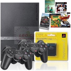 Playstation 2 Slim Destravado 2 Controle MEMORI CARD 5 JOGOS