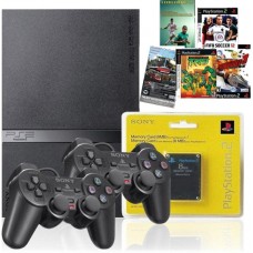 Playstation 2 Slim Destravado 2 Controle MEMORI CARD 5 JOGOS