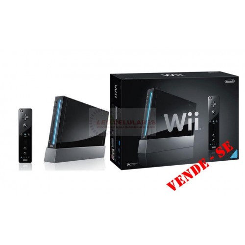 Nintendo Wii Preto na caixa, completo e desbloqueado - Funcionando