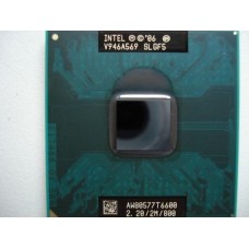 PROCESSADOR PARA NOTEBOOK CORE2 DUO T6600 2.2GHZ CACHE 2M 800MHZ USADO