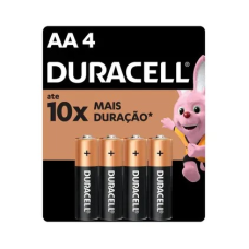 Pilha Alcalina AA Duracell Com 4 Unidades