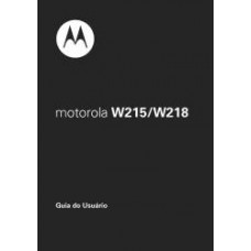 MANUAL DE USUARIO MOTOROLA W215/W218 USADO