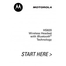 MANUAL DE USUARIO MOTOROLA HS820 USADO