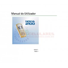 MANUAL DO USUARIO NOKIA 2100 USADO