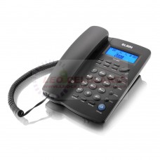 Telefone c/ Fio c/ Identificador de Chamadas, Viva-Voz e Bloqueador - TCF 3000 Preto - Elgin