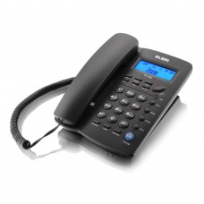 Telefone c/ Fio c/ Identificador de Chamadas, Viva-Voz e Bloqueador - TCF 3000 Preto - Elgin