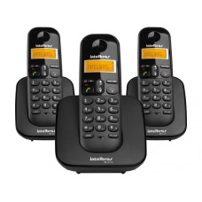 Telefone Sem Fio Intelbras TS 3113 + 2 Ramais com Identificador de Chamadas