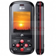 LG GB280 PRETO COM VERMELHO MP3 PLAYER CÂMERA DE 2MP RÁDIO FM E BLUETOOTH