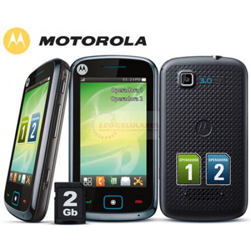 MOTOROLA EX115 MOTOKEY CINZA C/ CÂMERA 3MP, DUAL CHIP, MP3, FM, BLUETOOTH