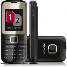 CELULAR NOKIA C2-00 DUAL CHIP PRETO USADO