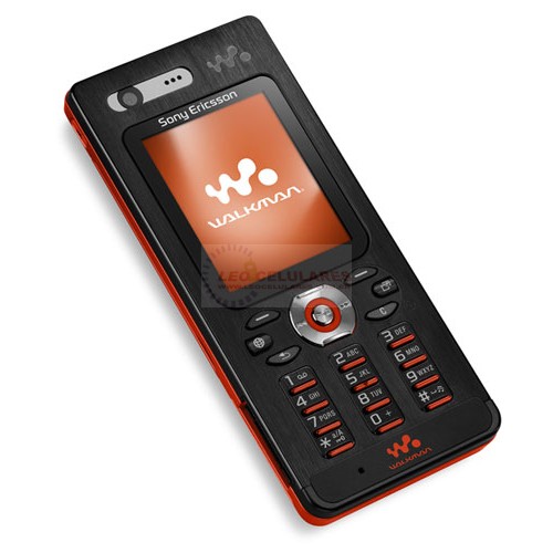 CARCAÇA SONY ERICSSON W880 PRETA COM LARANJA SIMILAR