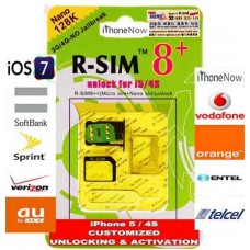 Chip Gevey R-SIM 8+ p/ iPhone 4S, 5 (iOS 6.0.1 > 6.1.4) (Suporta Chip de 128k / 256k / 512k)
