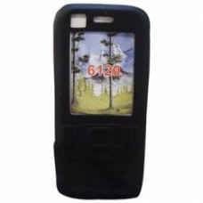 CAPA SILICONE NOKIA 6120 CLASSIC COMUM PRETO